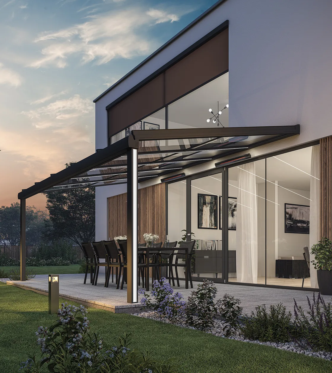 Everything glows. And the LED post holds the technology.